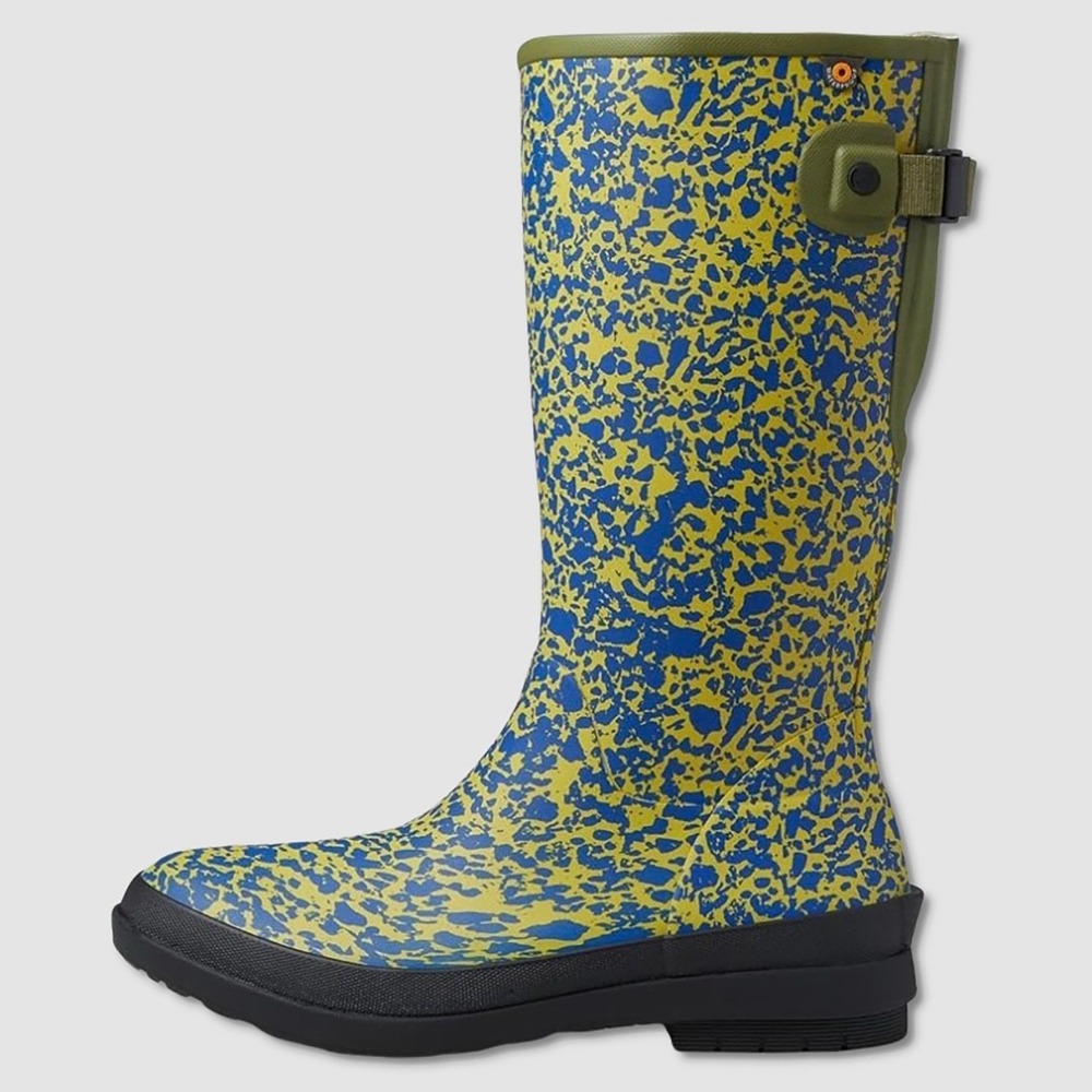 BOGS Amanda II Tall SP Boots - NEW Womens 6 Olive / Blue / Yellow - #49760-ZZ3